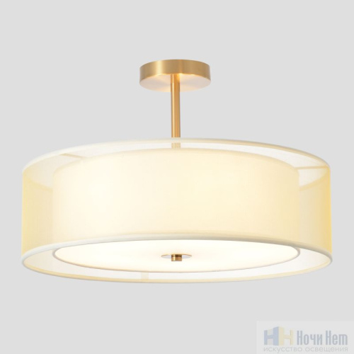 Люстра Crystal Lux MYSTERY PL5 BRASS 3931/105, раздел каталога Люстры с абажурами интернет-магазина Ночи Нет