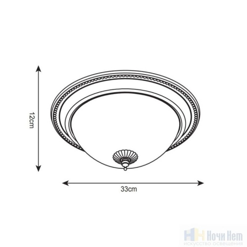 Светильник потолочный Arte Lamp Porch A1305PL-2AB, раздел каталога Круглые классические светильники интернет-магазина Ночи Нет
