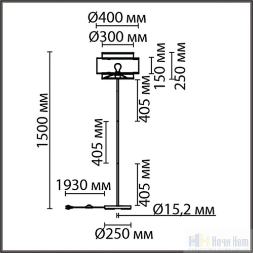 Торшер Lumion Launa 8043/1F, раздел каталога Торшеры с абажуром интернет-магазина Ночи Нет