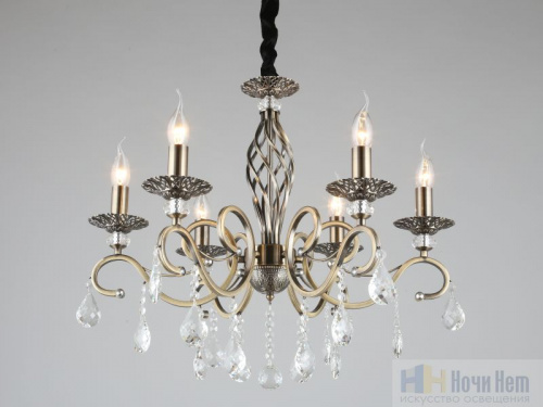 Люстра подвесная Omnilux Mezzano OML-79113-06, раздел каталога Люстры с абажурами интернет-магазина Ночи Нет