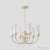 Люстра Crystal Lux SECRET SP6 GOLD 4050/306, количество ламп - 6, площадь освещения - 12 кв.м Люстра Crystal Lux SECRET SP6 GOLD 4050/306, раздел каталога Люстры с плафонами интернет-магазина Ночи Нет