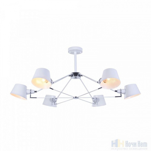 Люстра Freya Abigail FR5038-CL-06-W, раздел каталога Люстры с плафонами интернет-магазина Ночи Нет