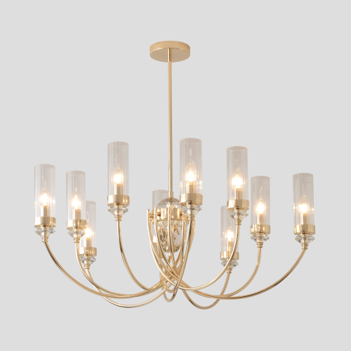 Люстра Crystal Lux SECRET SP10 GOLD 4050/310, раздел каталога Люстры с плафонами интернет-магазина Ночи Нет