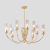 Люстра Crystal Lux SECRET SP10 GOLD 4050/310, количество ламп - 10, площадь освещения - 20 кв.м Люстра Crystal Lux SECRET SP10 GOLD 4050/310, раздел каталога Люстры с плафонами интернет-магазина Ночи Нет