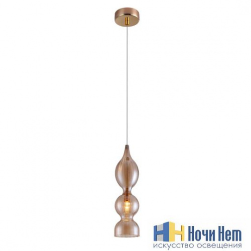 Светильник подвесной Crystal Lux Iris SP1 B amber, раздел каталога Подвесы 1 лампа интернет-магазина Ночи Нет