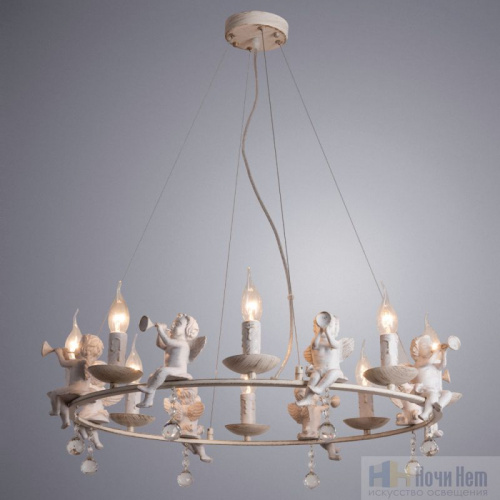 Люстра Arte Lamp Amur A1133SP-8WG, раздел каталога Кованые люстры интернет-магазина Ночи Нет