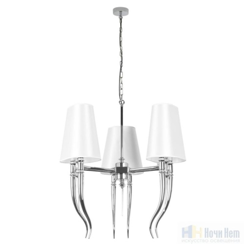 Люстра Loft IT Brunilde 10207/6 Chrome, раздел каталога Люстры с абажурами интернет-магазина Ночи Нет