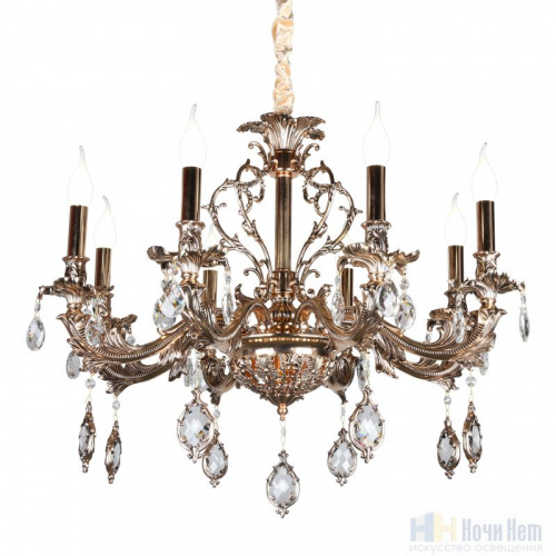 Люстра подвесная Omnilux Nureci OML-74903-10, раздел каталога Хрустальные люстры интернет-магазина Ночи Нет