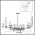 Люстра Lumion Madonna 6554/12C, количество ламп - 12, площадь освещения - 24 кв.м Люстра Lumion Madonna 6554/12C, раздел каталога Люстры с плафонами интернет-магазина Ночи Нет