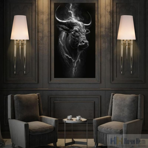 Бра Loft IT Brunilde 10207W/L Chrome, раздел каталога Бра с абажуром интернет-магазина Ночи Нет