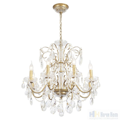 Люстра Crystal Lux ODELIS SP8 GOLD 2571/308, раздел каталога Хрустальные люстры интернет-магазина Ночи Нет