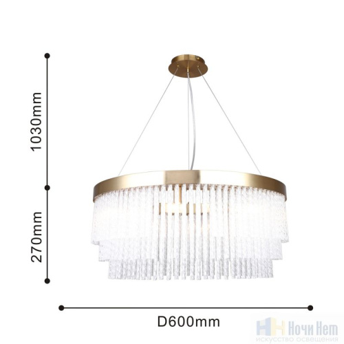 Люстра Favourite Bellinda 4189-8P, раздел каталога Стеклянные люстры интернет-магазина Ночи Нет