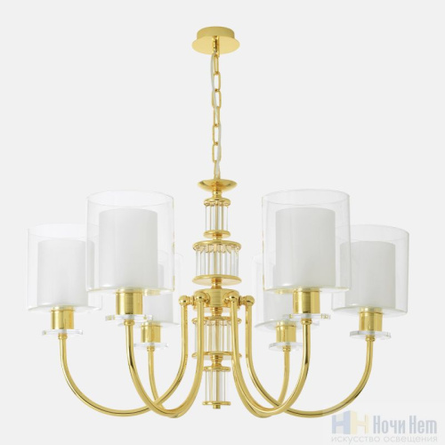 Люстра Crystal Lux ELENA SP6 GOLD 1621/306, раздел каталога Люстры с плафонами интернет-магазина Ночи Нет
