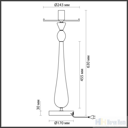 Настольная лампа Odeon Light Tower 4889/1T, раздел каталога Настольные лампы с плафоном интернет-магазина Ночи Нет