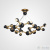 Люстра ImperiumLoft Atomic Round Suspension 101437-26, количество ламп - 12, площадь освещения - кв.м Люстра ImperiumLoft Atomic Round Suspension 101437-26, раздел каталога Люстры с плафонами интернет-магазина Ночи Нет