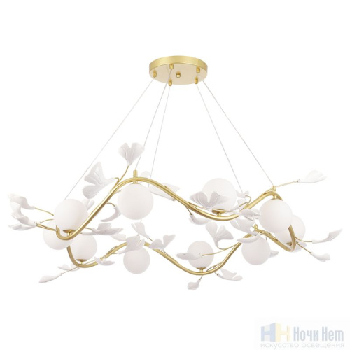 Люстра Crystal Lux COLIBRI SP10 GOLD 0141/310, раздел каталога Стеклянные люстры интернет-магазина Ночи Нет