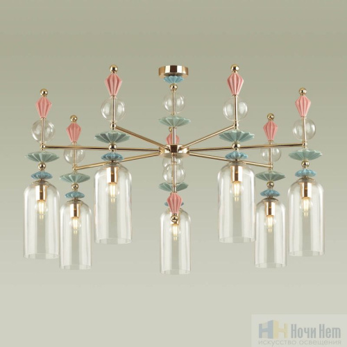 Люстра Odeon Light Bizet 4855/7C, раздел каталога Люстры с плафонами интернет-магазина Ночи Нет