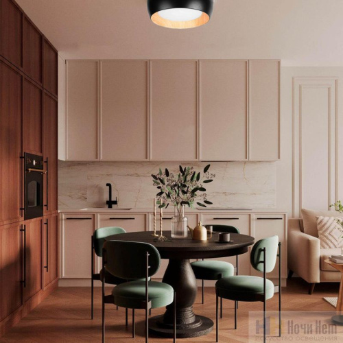 10255/350 Black Потолочный светильник LOFT IT Folk, раздел каталога Круглые современные светильники интернет-магазина Ночи Нет