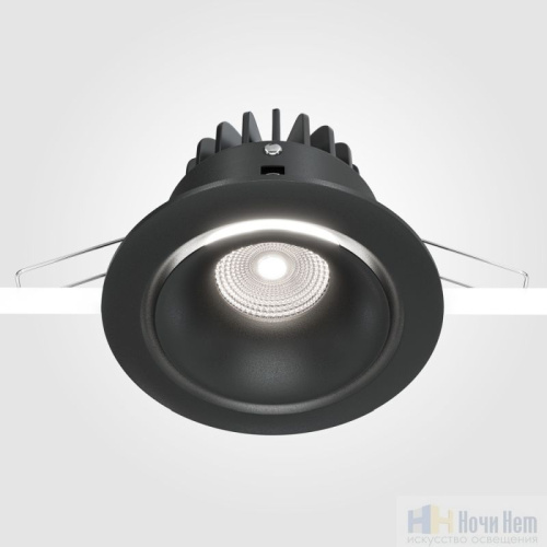 Встраиваемый светильник Maytoni Yin DL031-L12W4K-B, раздел каталога Светодиодные точечные светильники интернет-магазина Ночи Нет