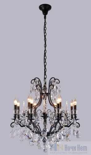 Люстра Crystal Lux Magnifico SP13 Black/transparent, раздел каталога Хрустальные люстры интернет-магазина Ночи Нет