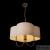 Люстра LOFT IT Silence 10303P Brass, количество ламп - 4, площадь освещения - 8 кв.м Люстра LOFT IT Silence 10303P Brass, раздел каталога Люстры с абажурами интернет-магазина Ночи Нет