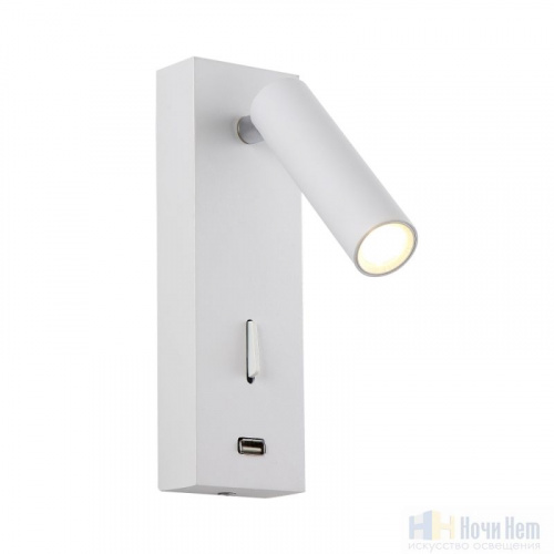 Бра Crystal Lux CLT 210W USB WH, раздел каталога Светодиодные бра интернет-магазина Ночи Нет