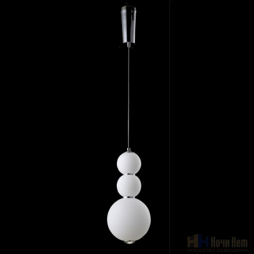 Подвес Crystal Lux Desi SP3 Chrome/White, раздел каталога Подвесы 1 лампа интернет-магазина Ночи Нет