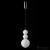 Подвес Crystal Lux Desi SP3 Chrome/White, раздел каталога Подвесы 1 лампа интернет-магазина Ночи Нет