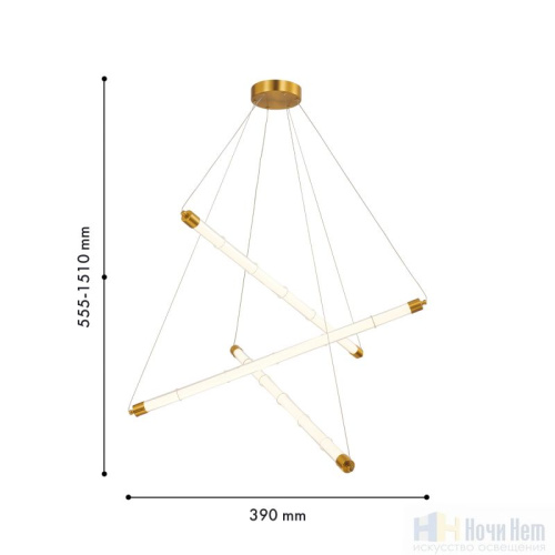 Люстра Favourite Banche 4558-3P, раздел каталога Светодиодные люстры интернет-магазина Ночи Нет