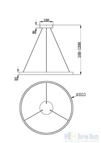 Люстра Maytoni Rim MOD058PL-L42W3K, раздел каталога Светодиодные люстры интернет-магазина Ночи Нет