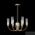 Люстра Crystal Lux SECRET SP6 GOLD 4050/306, количество ламп - 6, площадь освещения - 12 кв.м Люстра Crystal Lux SECRET SP6 GOLD 4050/306, раздел каталога Люстры с плафонами интернет-магазина Ночи Нет