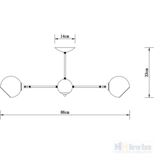 Люстра Arte Lamp Lagos A2708PL-8BK, раздел каталога Люстры с плафонами интернет-магазина Ночи Нет
