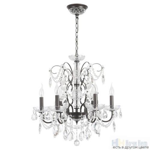 Люстра Crystal Lux ODELIS SP6 BROWN 2570/306, раздел каталога Хрустальные люстры интернет-магазина Ночи Нет