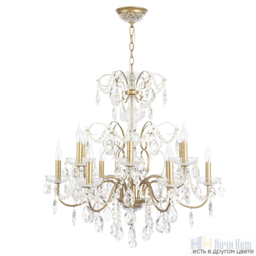 Люстра Crystal Lux ODELIS SP12 GOLD 2571/312, раздел каталога Хрустальные люстры интернет-магазина Ночи Нет