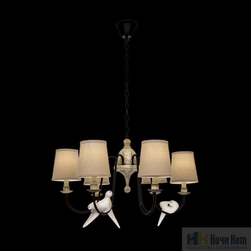 Люстра Loft IT Birds LOFT1029A-6, раздел каталога Люстры с абажурами интернет-магазина Ночи Нет