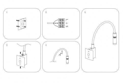 Подсветка светодиодная Lightstar Muro 808617, раздел каталога Подсветка на гибкой ножке интернет-магазина Ночи Нет