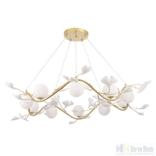 Люстра Crystal Lux COLIBRI SP10 GOLD 0141/310, раздел каталога Стеклянные люстры интернет-магазина Ночи Нет