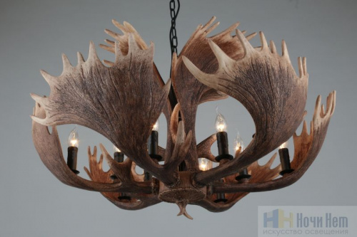 Люстра Omnilux Sinio OML-52203-12, раздел каталога Деревянные люстры интернет-магазина Ночи Нет