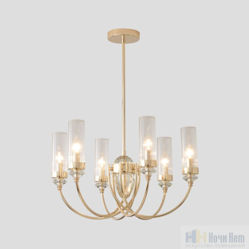 Люстра Crystal Lux SECRET SP6 GOLD 4050/306, раздел каталога Люстры с плафонами интернет-магазина Ночи Нет
