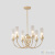 Люстра Crystal Lux SECRET SP6 GOLD 4050/306, количество ламп - 6, площадь освещения - 12 кв.м Люстра Crystal Lux SECRET SP6 GOLD 4050/306, раздел каталога Люстры с плафонами интернет-магазина Ночи Нет