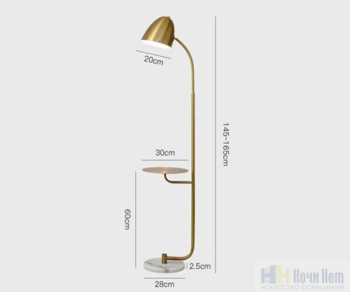 Торшер Kink Light Олби 07041,19, раздел каталога Торшеры с плафоном интернет-магазина Ночи Нет