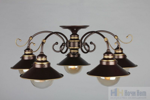 Люстра потолочная Omnilux Fontelo OML-50407-05, раздел каталога Люстры с плафонами интернет-магазина Ночи Нет