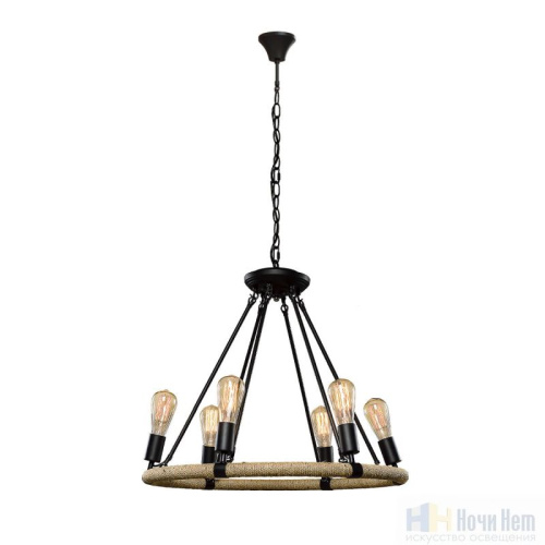 Люстра Loft IT Rope Filament LOFT1861/6, раздел каталога Кованые люстры интернет-магазина Ночи Нет
