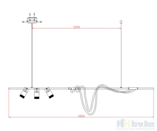 Люстра Kink Light Кайли 08039-180A,19, раздел каталога Светодиодные люстры интернет-магазина Ночи Нет