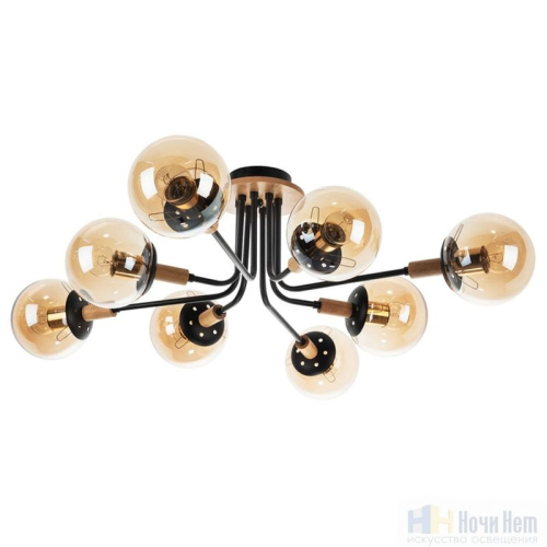 Люстра Arte Lamp Oxford A2716PL-8BK, раздел каталога Люстры с плафонами интернет-магазина Ночи Нет