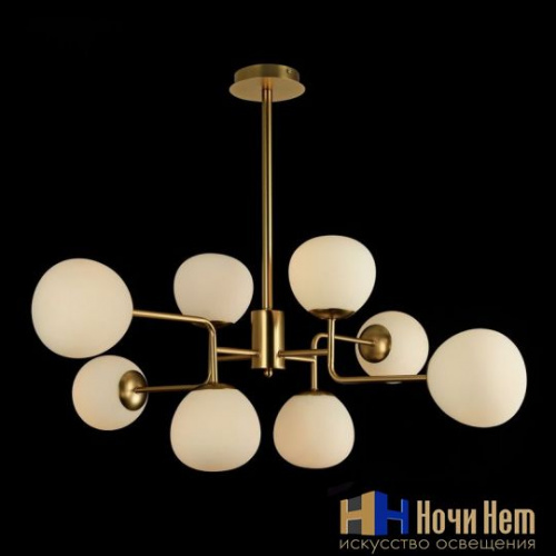 Люстра Maytoni Erich MOD221-PL-08-G, раздел каталога Люстры с плафонами интернет-магазина Ночи Нет