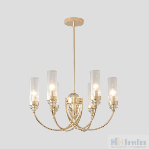 Люстра Crystal Lux SECRET SP6 GOLD 4050/306, раздел каталога Люстры с плафонами интернет-магазина Ночи Нет
