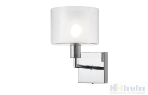 Бра Crystal Lux MAESTRO AP1 CHROME 2291/401, раздел каталога Бра с плафоном интернет-магазина Ночи Нет