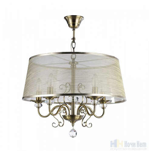 Люстра Freya Driana  FR2405-PL-05C-BZ, раздел каталога Люстры с абажурами интернет-магазина Ночи Нет