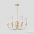 Люстра Crystal Lux SECRET SP6 GOLD 4050/306, количество ламп - 6, площадь освещения - 12 кв.м Люстра Crystal Lux SECRET SP6 GOLD 4050/306, раздел каталога Люстры с плафонами интернет-магазина Ночи Нет